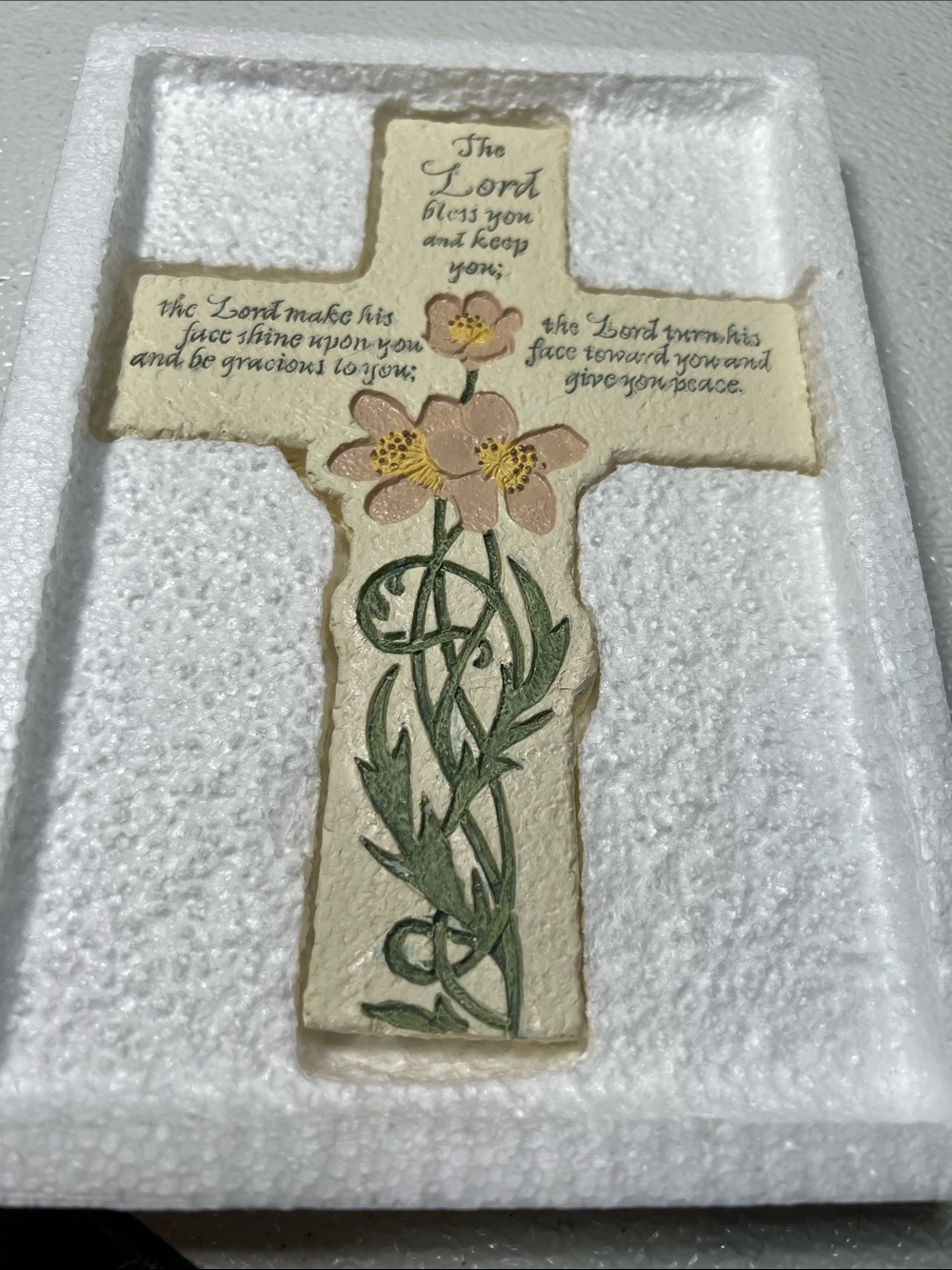 Decorative CROSS Inspirio ​The Lord Bless U n Keep U Verse 6:24-26 Wall